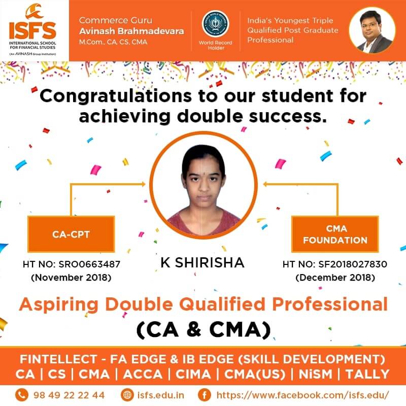 CMA Course - Best Cost Management Accounting Institute in Hyderabad | ISFS