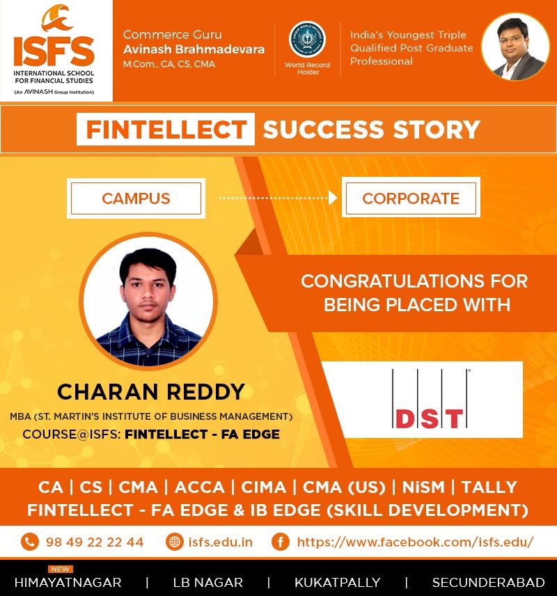 Best Institute for CA, CS, CIMA, ACCA & CMA Courses in Hyderabad | ISFS